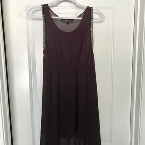 Top Shop HiLo Deep Purple Studded Dress